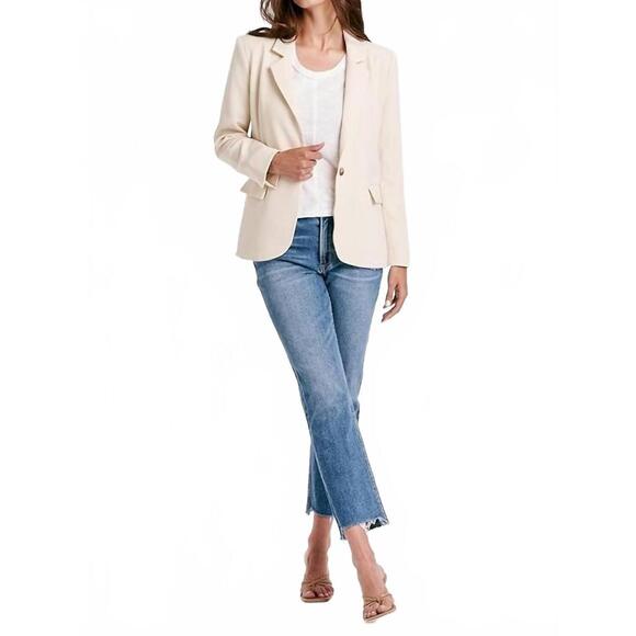 NEW ANOTHER LOVE berkley long sleeve blazer in birch
